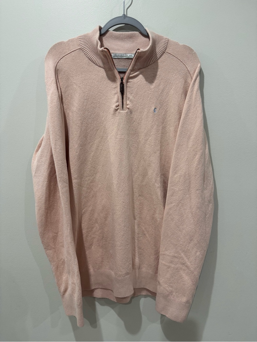 Criquet XXL Pink Quarter Zip Sweater